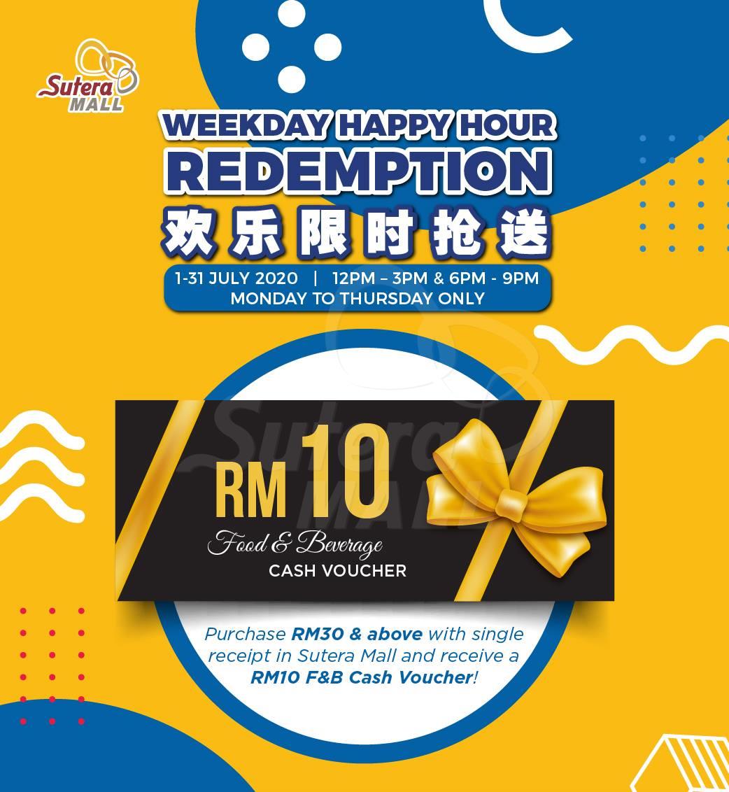 <div class='event-date'>01 Jul 2020 to 31 Jul 2020</div><div class='event-title'><h4>Weekday Happy Hour Redemption</h4></div>